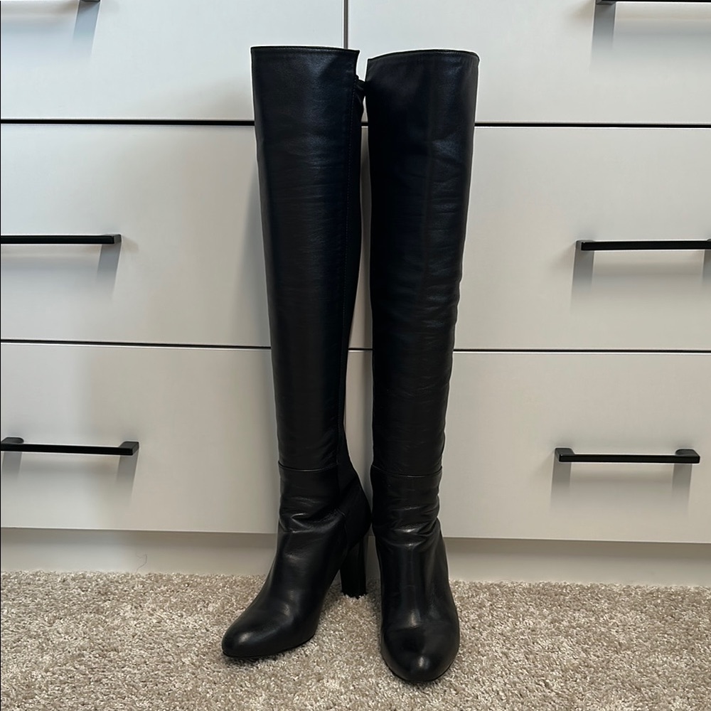 Stuart Weitzman Black Over-the-Knee Boots